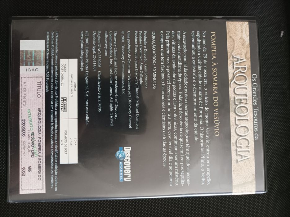 DVDs Tesouros da Arqueologia Planeta DeAgostini