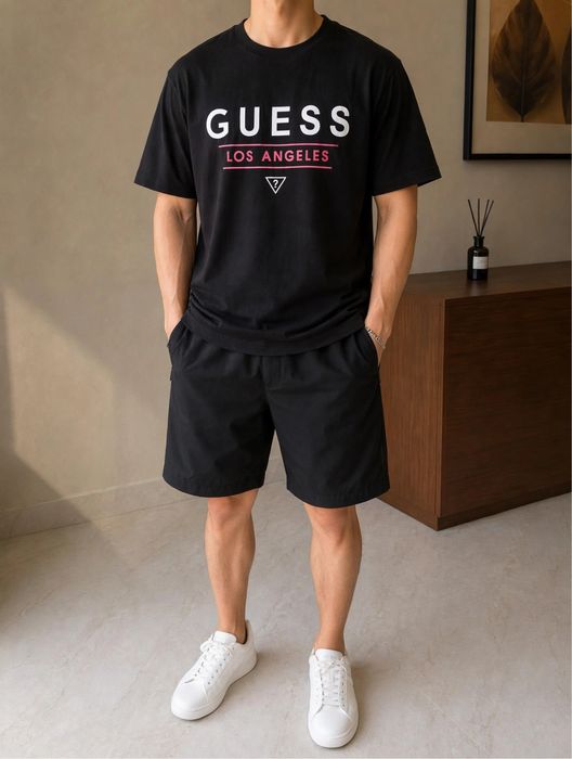 T-Shirt Guess Los Angeles Premium – Black tam. L