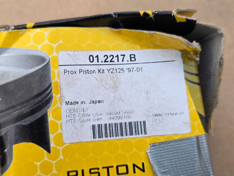 Tłok PROX YAMAHA YZ 125 r. 97 - 01 roz. 53.96mm sel. B /  NOWY !
