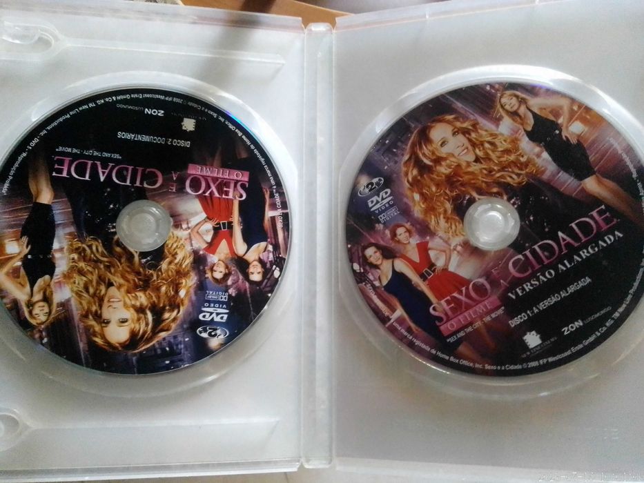 2 Dvds SEXO E A CIDADE 1 O Filme Edição Especial 2 DISCOS Vrs Alargada