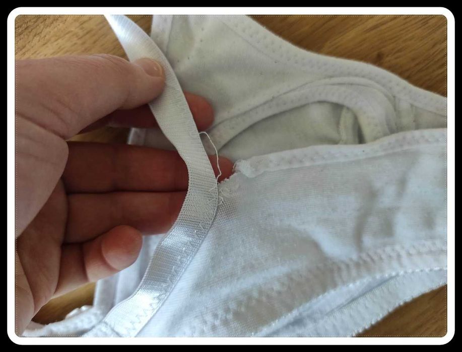 Biały biustonosz do karmienia odpinane miseczki ok 90 B-C