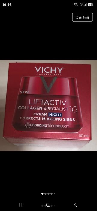 Colagen vichy krem na noc nowy