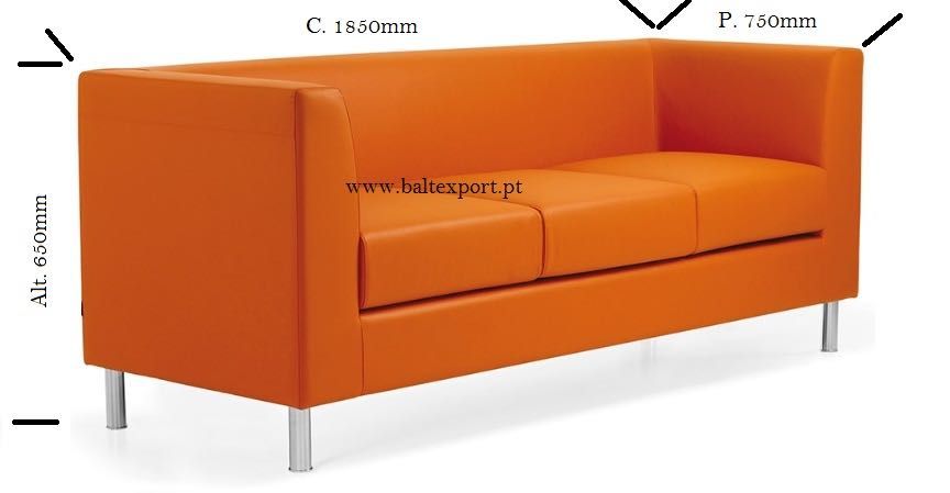 Sofá Plus de Recepção / Salas de Espera 1 / 2 / 3 Lugares