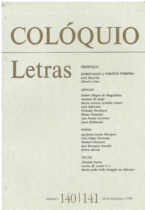3607 -Revistas Colóquio / Letras (Vários)