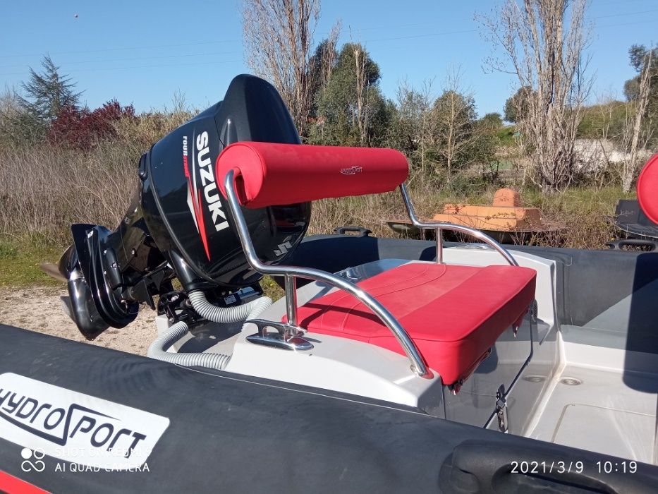 Semi-rígido Hydrosport 6,5m + Suzuki 140 + atrelado, novo, retomas