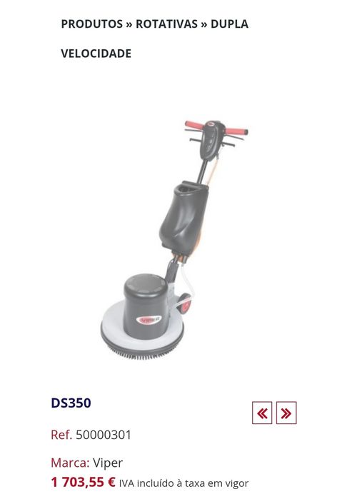 Lavadora rotativa dupla velocidade viper ds350 nova