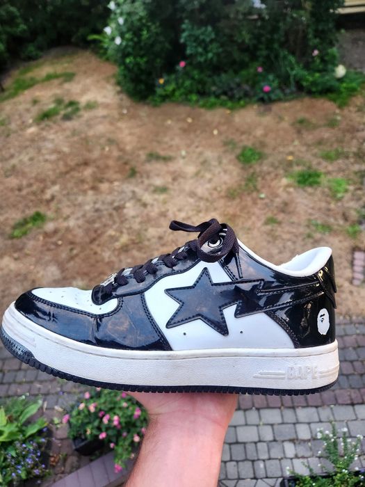 A Bathing Ape Bape Sta Patent leather Black