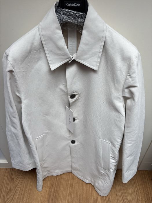 Sobretudo Branco Calvin Klein Linho (48 - L)