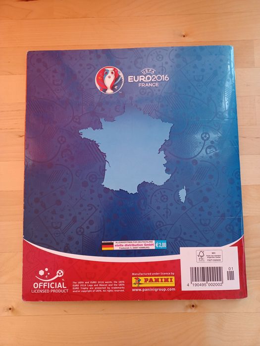 Caderneta cromos Euro 2016 Panini completa