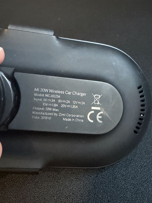 Автотримач Хіаоmi MI QI з бездротовою зарядкою 20W WCJ02ZM