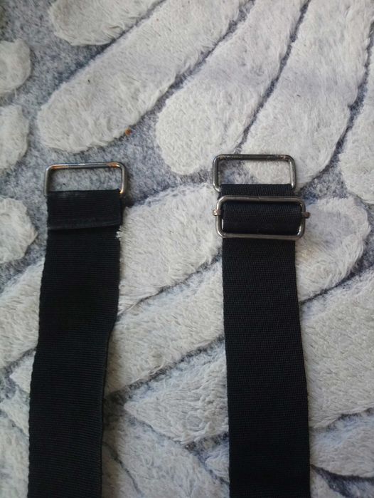 pas  czarny mocny, parciany