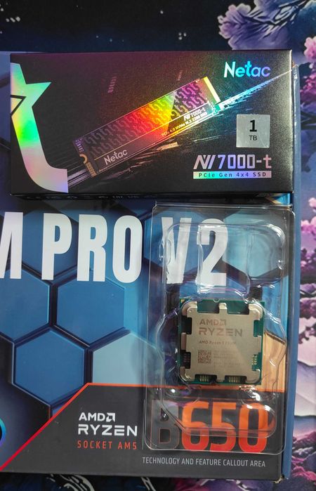 Нова Основа R5 7500F + материнська плата B650 + ОЗУ 32GB + M2 NVMe 1TB