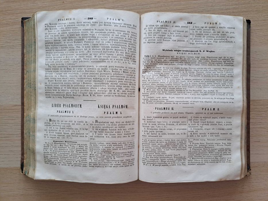 1862 rok. Biblia Łacińsko-Polska X. Jakóba Wujka. Tom II