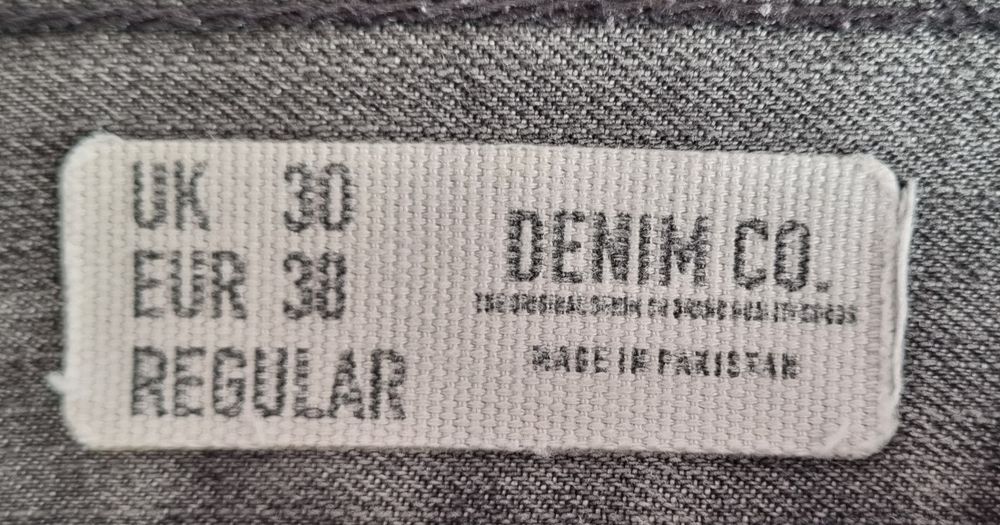 Calções de ganga Regular cinzentos.