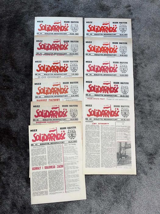 Biuletyn SOLIDARNOŚĆ gazeta 1981