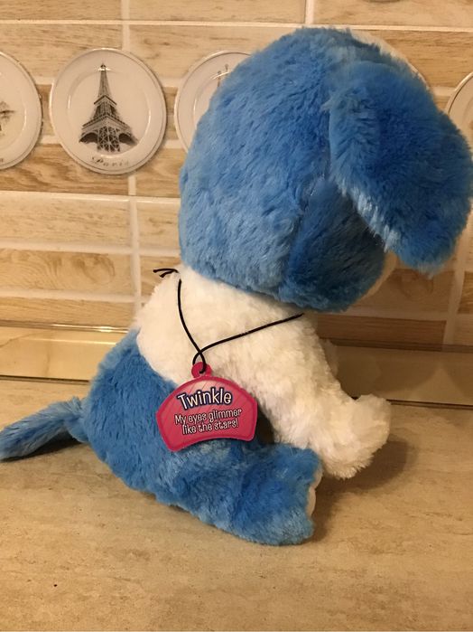 Собака пес іграшка мяка глазастик інерційна twinkle