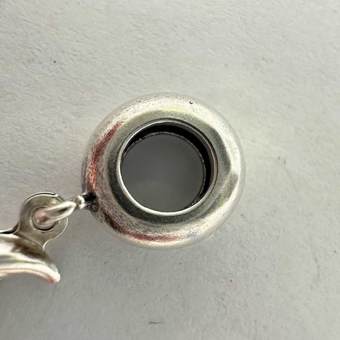 SC045 wiszący charms ze srebra 925 do bransoletki z księżycem 1,5G