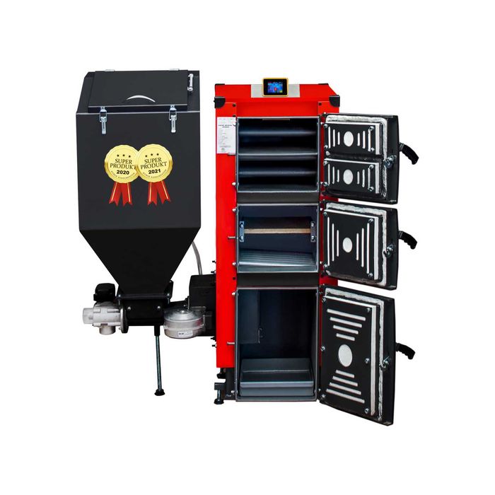 Piec, kocioł CO Uniwersal plus 15kW na ekogroszek+pellet 5 KLASA -10%!