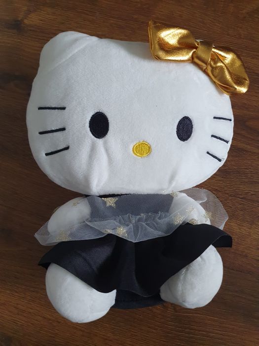 Kot kotek pluszak maskotka biało czarny