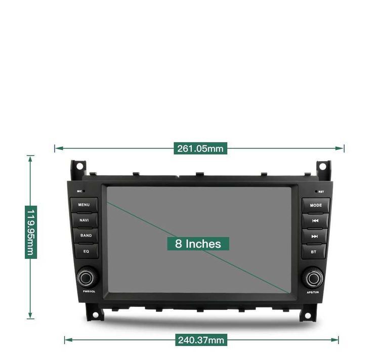 Radio android Mercedes W203 CLC gps bluetooth