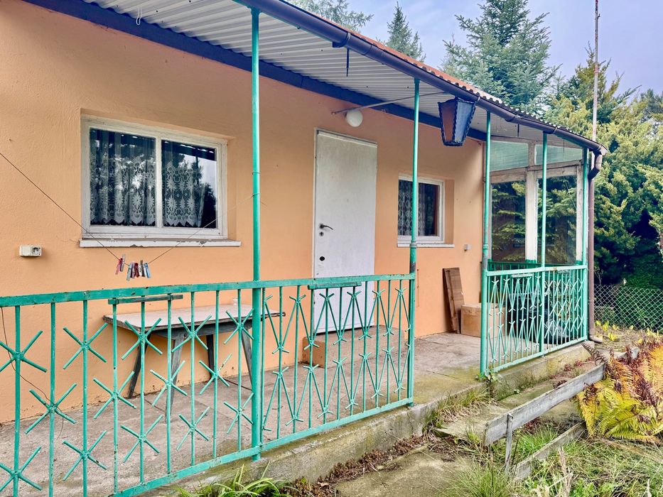 Ogródek działkowy ROD 470m2 z domkiem murowanym i łazienką