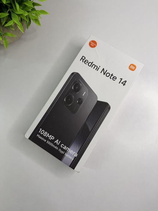 НОВИЙ телефон смартфон Xiaomi Redmi Note 14 8/256GB Midnight Black - Європейська версія з NFC