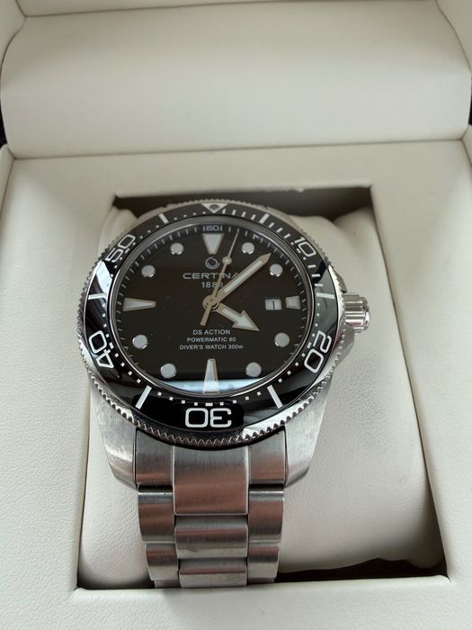 Certina DS Action Diver 43mm Powermatic 80 Ceramic Black