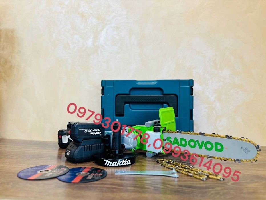 Акамуляторная Makita DGA404 36V/8Ah РУМУНІЯ + НАСАДКА SADOVOD