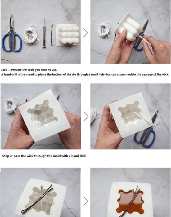 Molde de silicone para vela