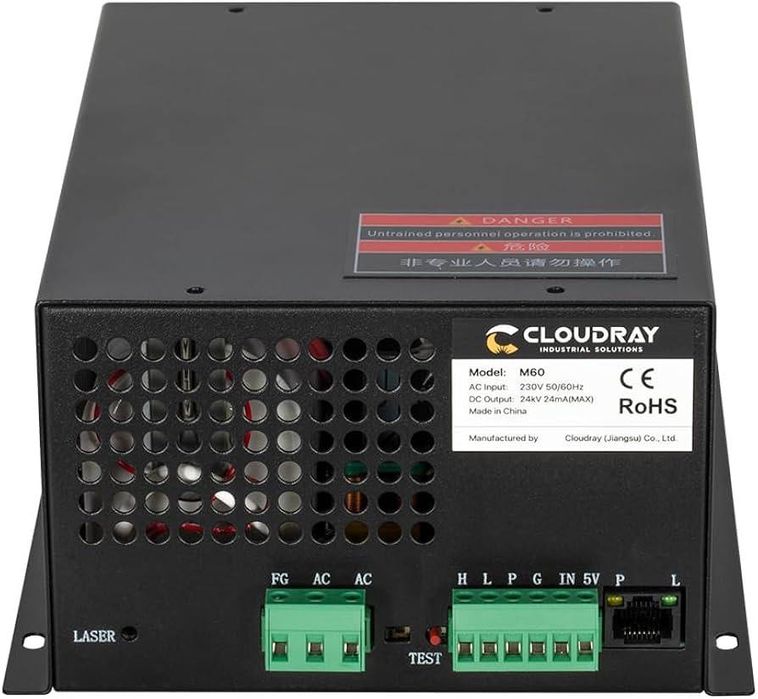 Блок живлення для CO2 лазера Cloudray 60w , СО2 для гравіювання