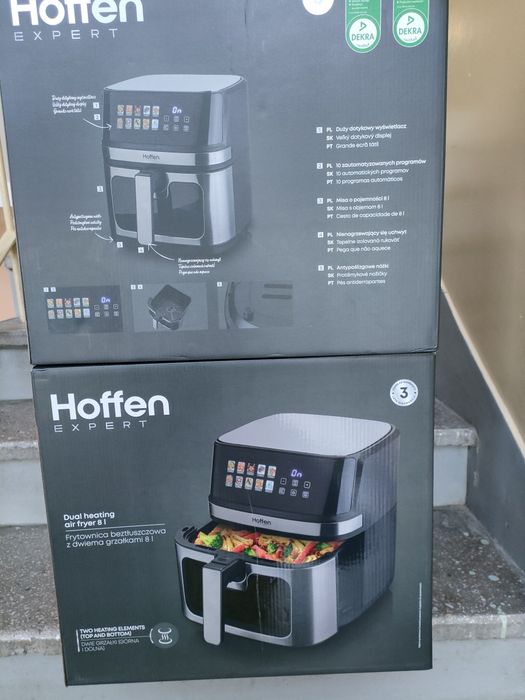 Airfryer hoffen 8l 2 grzałki nowy 3 lata gwarancji