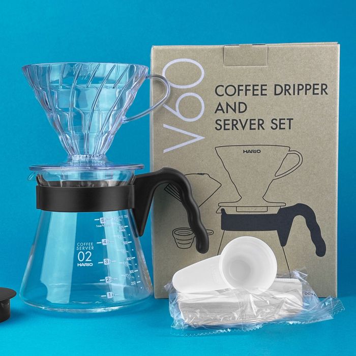 Набір Hario V60 Craft 02 (пуровер, графін та фільтри)