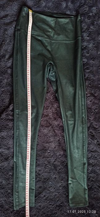 Leginsy 38/40 materiał imitacja skóry