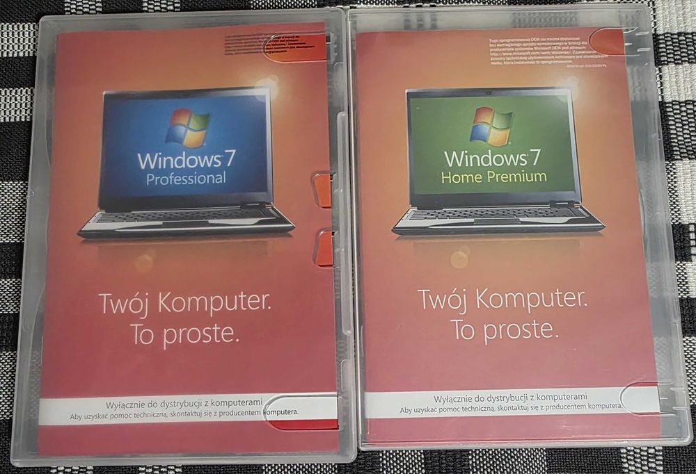 Windows 7/8/ płyta DVD z kluczem instalacyjnym (produkt używany)