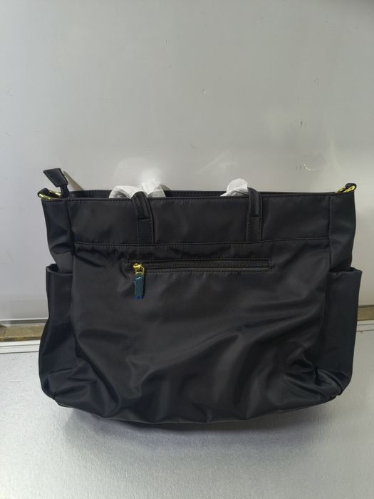 duża torba shopper czarna na ramię do pracy laptopa pojemna