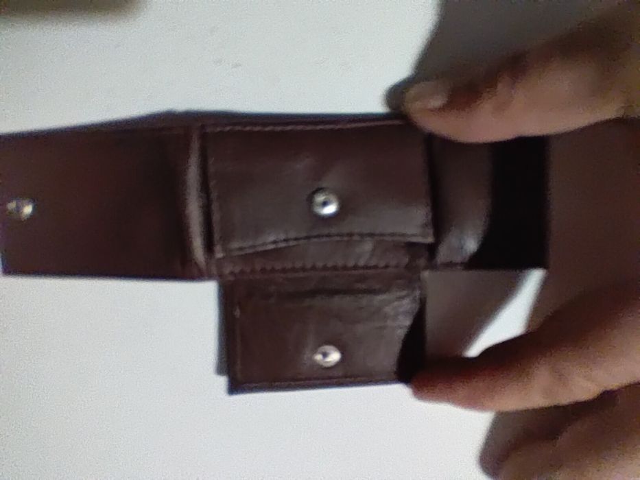 Mini portfel skórzany