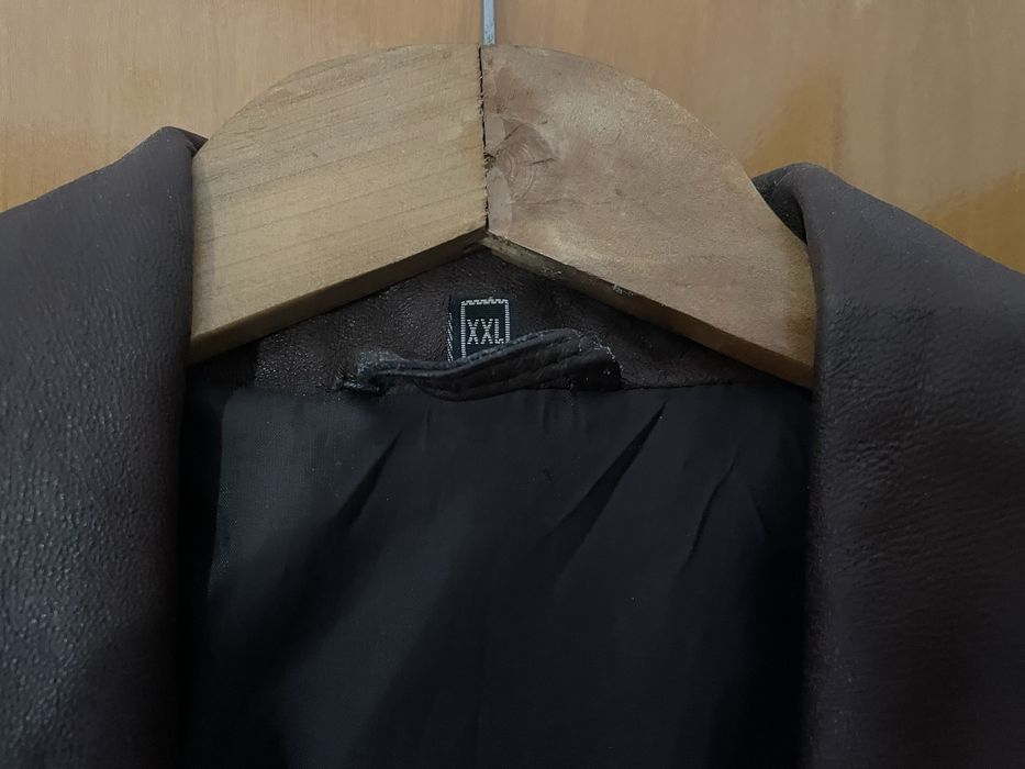 Casaco para o comprido em castanho xxl