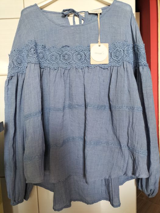 Bluzka koronka Gioya co oversize