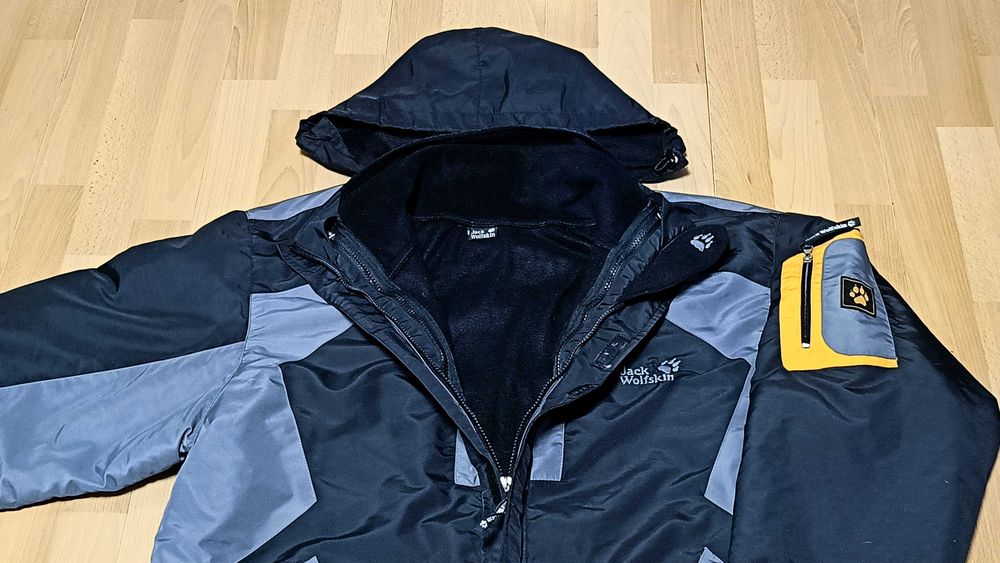 Kurtka turystyczna 3w1 JACK WOLFSKIN r.XXL stan bardzo dobry