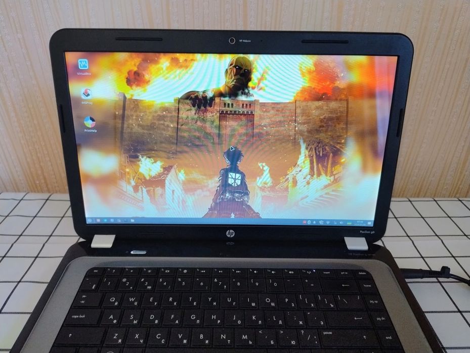 Ноутбук HP G6 1312sr/ 4ядра A8-3520m / 6GB оперативки/ без диска