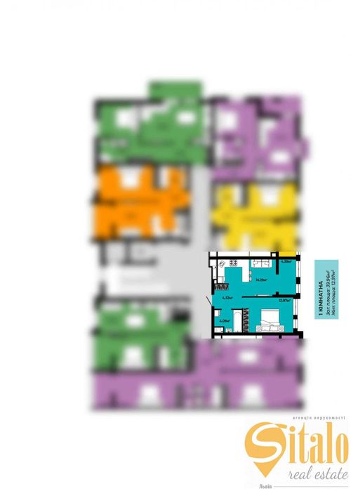 Продаж 1 кімнатної квартири, вулиця Роксоляни, ЖК Континент Грін