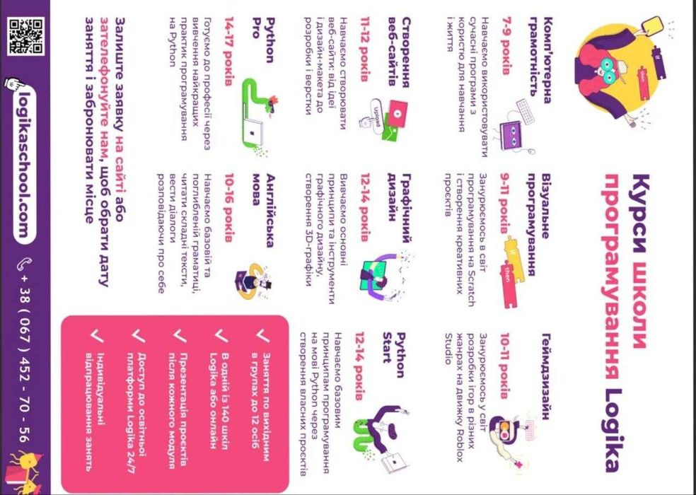 Найбільша в Україні школа програмування Logika