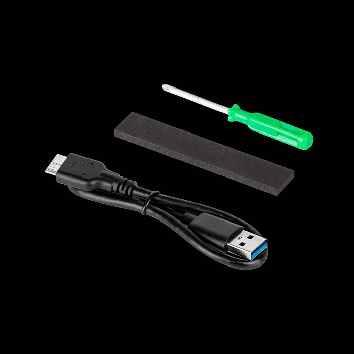 Obudowa dysku 2,5" SATA USB 3.0 Rebel aluminiowa