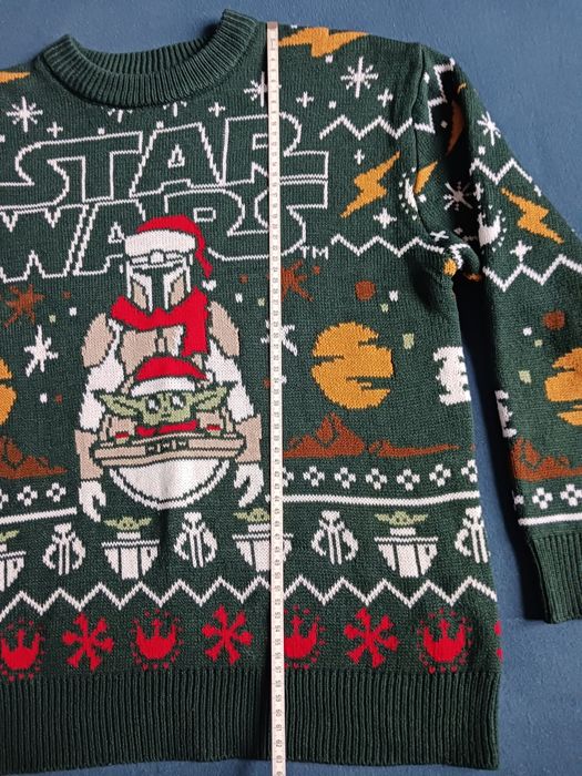 Pull&Bear, sweter star wars, świąteczny Mandalorian.