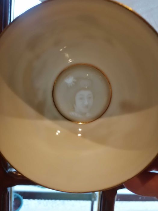 Serviço de chá pintado à mão