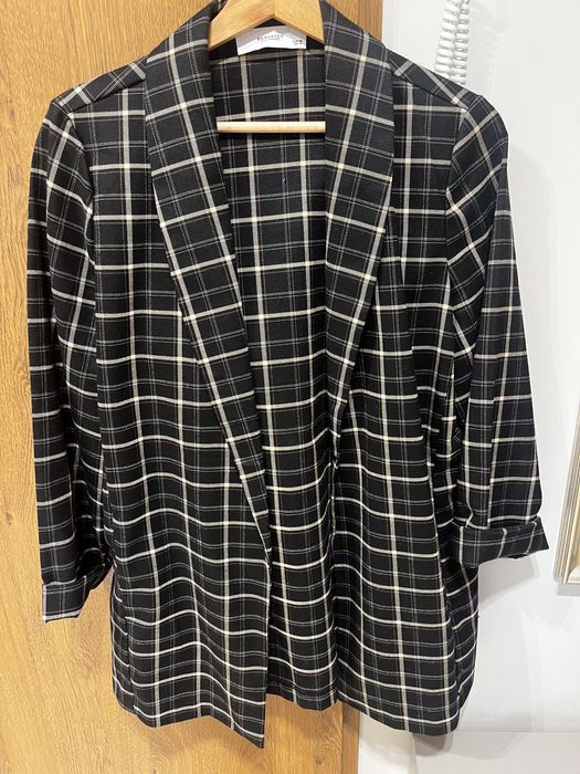 Żakiet w kratę Reserved rozmiar 38