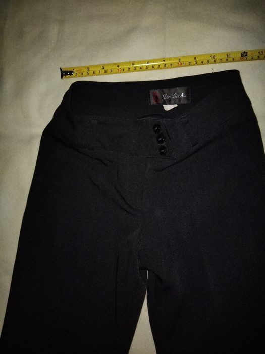 Брюки чёрные для школьницы прямые с карманами