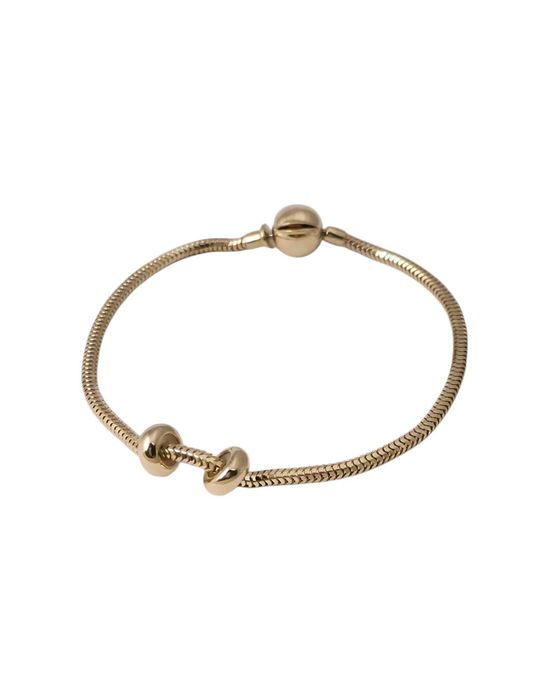 Złota bransoletka na zawieszki pr.585