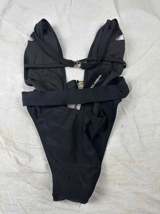 Stroje kąpielowe damskie czarne Dolce Gabbana Monokini Bikini Nowe