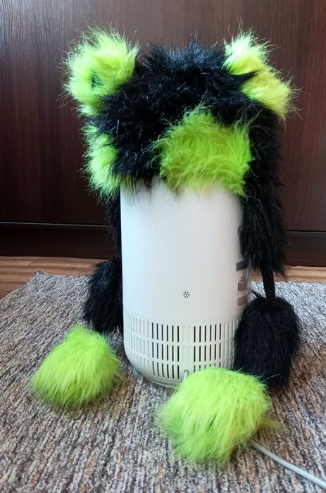Czapka futrzana zwierzę dziecięca ciepła